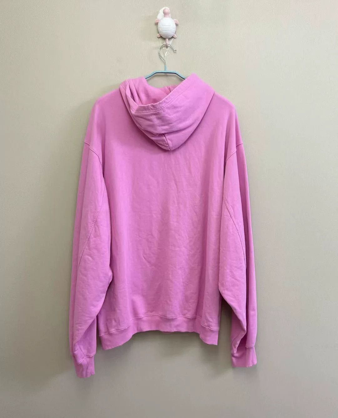 Balenciaga BALENCIAGA Pink Distressed Letter Hoodie Size S / US 4 / IT 40 - 4 Thumbnail