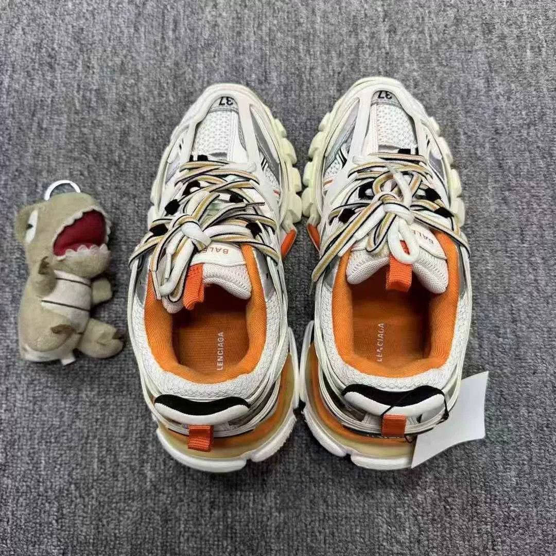 Balenciaga Balenciaga Track White Orange Sneakers Size US 6 / IT 36 - 4 Thumbnail