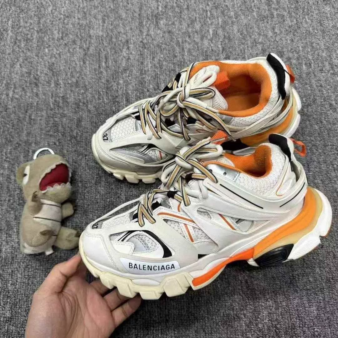 Balenciaga Balenciaga Track White Orange Sneakers Size US 6 / IT 36 - 2 Thumbnail