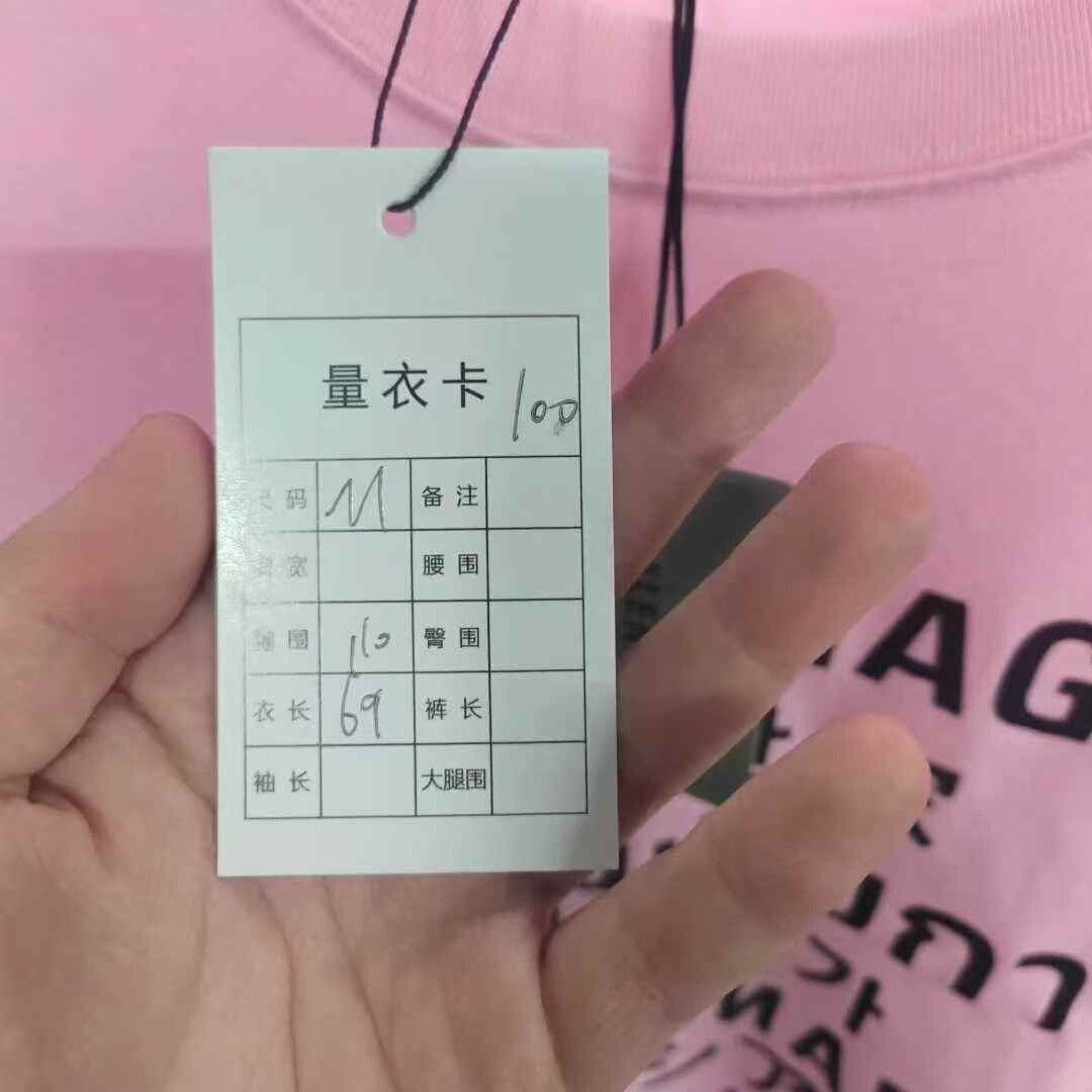 Balenciaga Balenciaga Pink Seven-Language Short Sleeve M Size M / US 6-8 / IT 42-44 - 5 Thumbnail