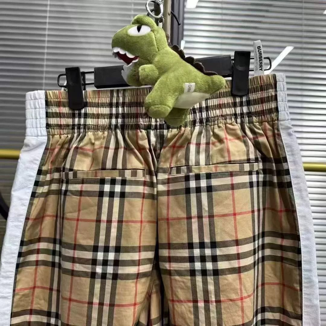 Burberry Burberry White Trim Check Pants Size 34" / US 12 / IT 48 - 2 Thumbnail