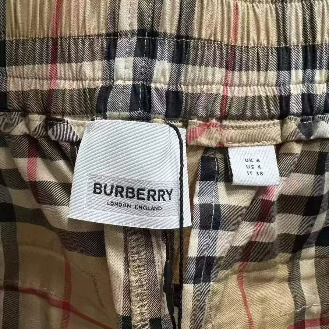Burberry Burberry White Trim Check Pants Size 34" / US 12 / IT 48 - 3 Thumbnail