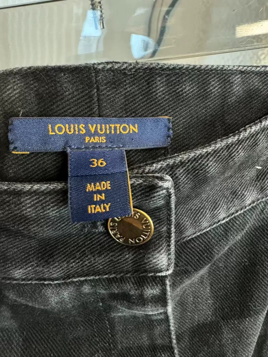 Louis Vuitton Louis Vuitton Black Checker Denim Shorts Size 36" / US 14 / IT 50 - 6 Thumbnail