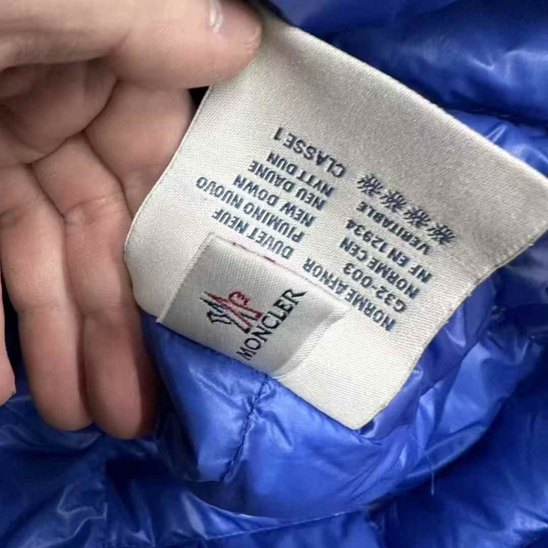 Moncler Moncler Blue Logo Two-Pocket Down Jacket Size S / US 4 / IT 40 - 3 Thumbnail