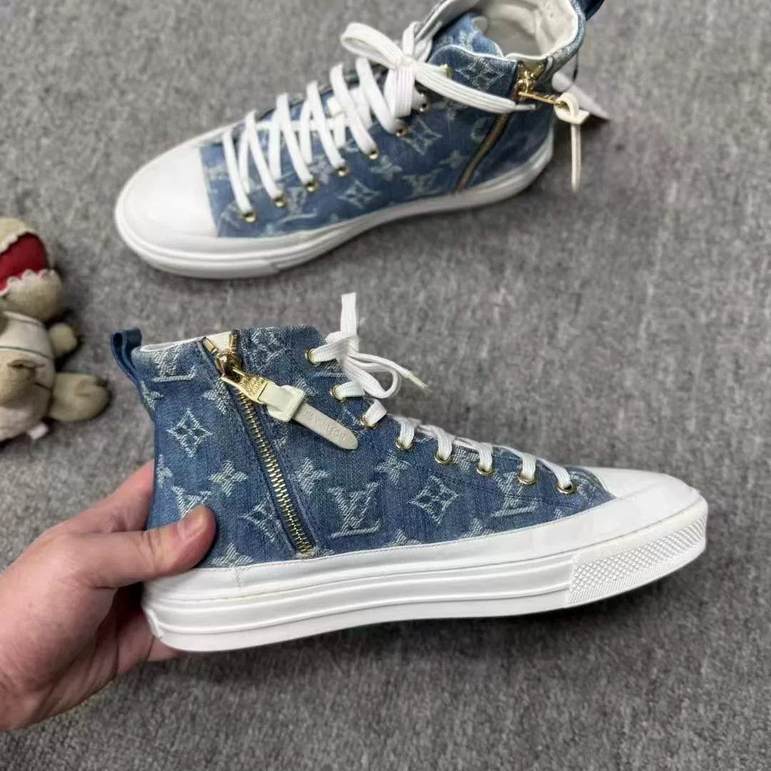 Louis Vuitton Louis Vuitton Monogram Denim Sneakers Size US 6 / EU 39 - 3 Thumbnail