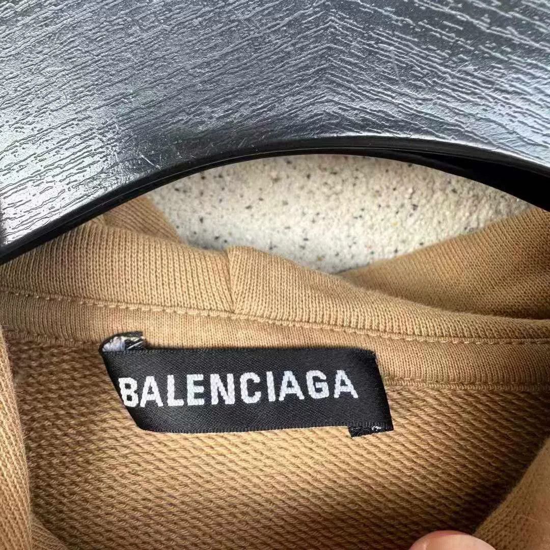 Balenciaga Balenciaga Khaki Wheat Ear Hoodie Size US M / EU 48-50 / 2 - 2 Thumbnail