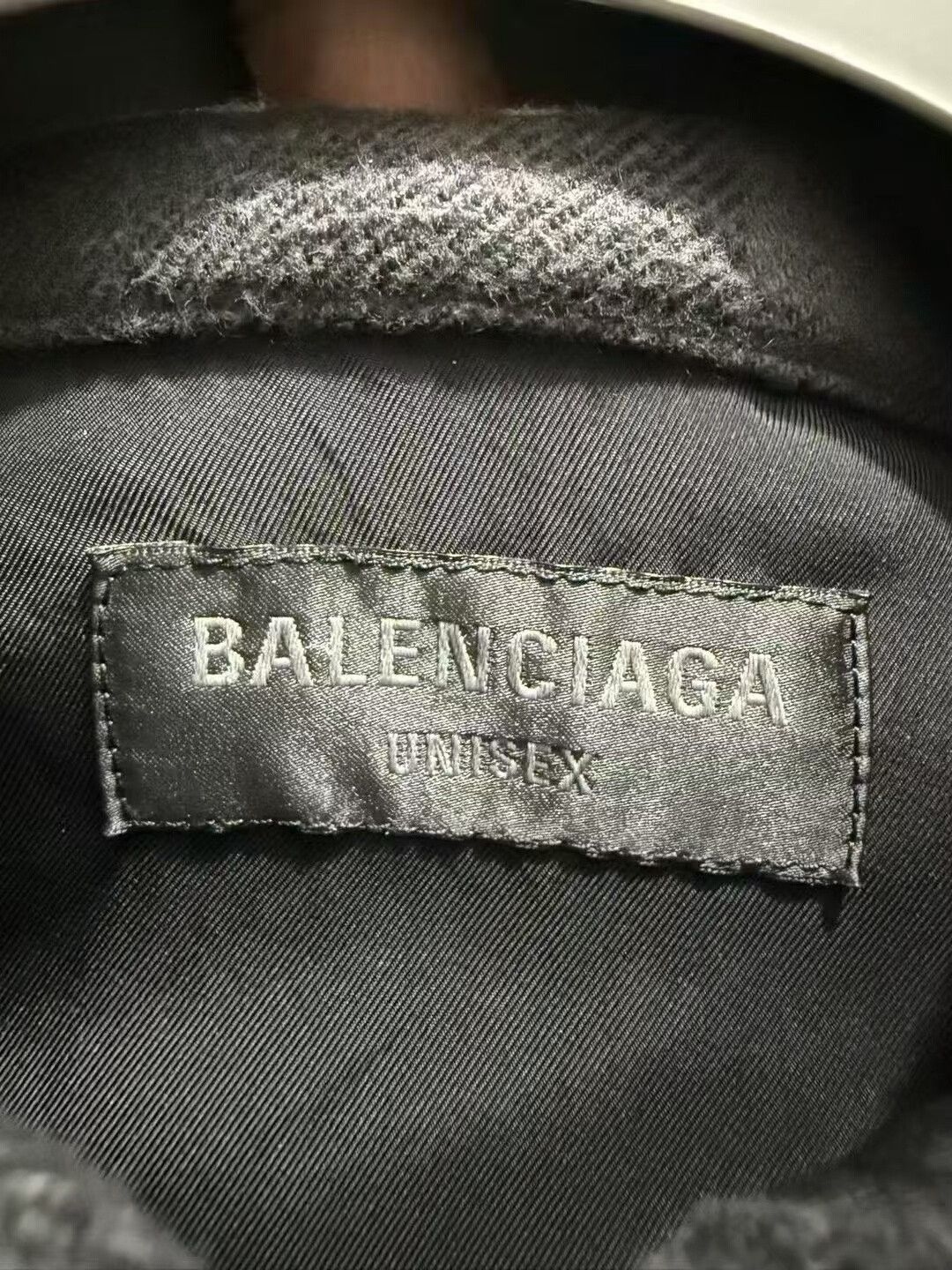 Balenciaga Balenciaga Black Gray Plaid Logo Fringe Distressed Coat Size M / US 6-8 / IT 42-44 - 4 Thumbnail