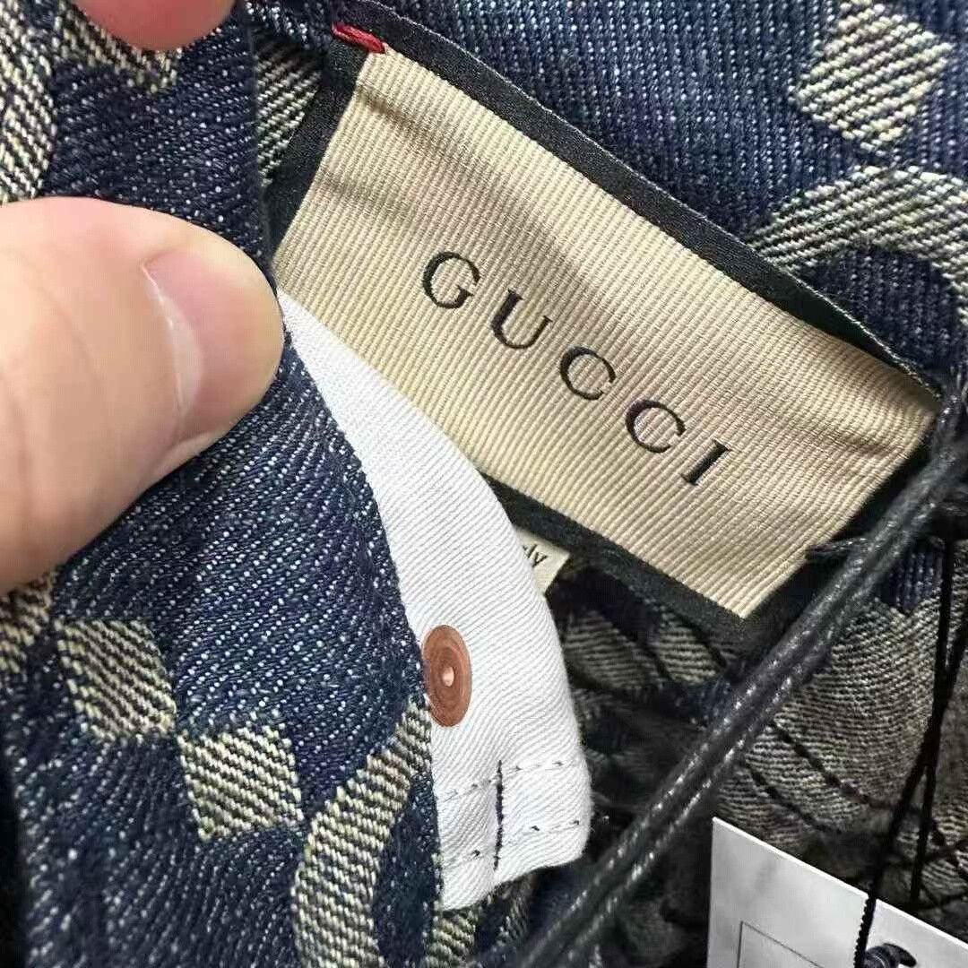 Gucci Gucci Denim All-over Print Jeans 23 Size 23" - 2 Thumbnail