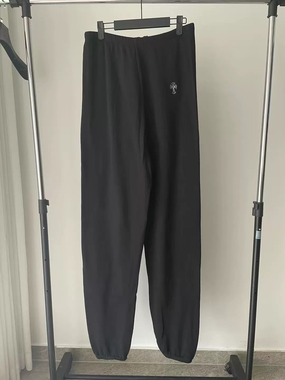 Chrome Hearts Chrome Hearts Black Embroidered Cross Sweatpants Size US 26 / EU 42 - 2 Thumbnail