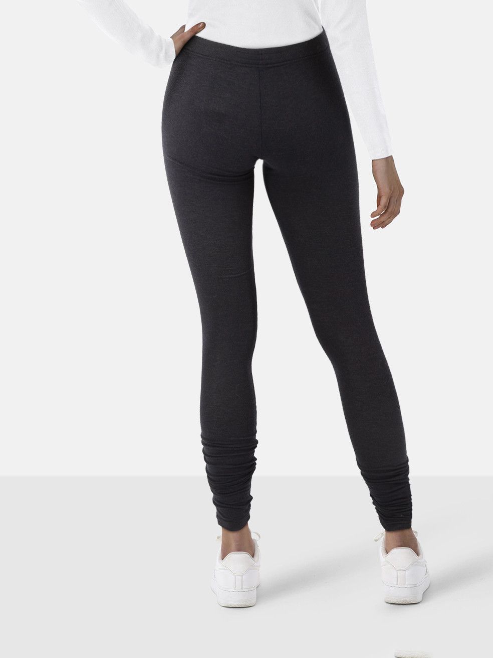Rick Owens Grey Low Rise Stretchy Leggings Size 28" / US 6 / IT 42 - 2 Thumbnail
