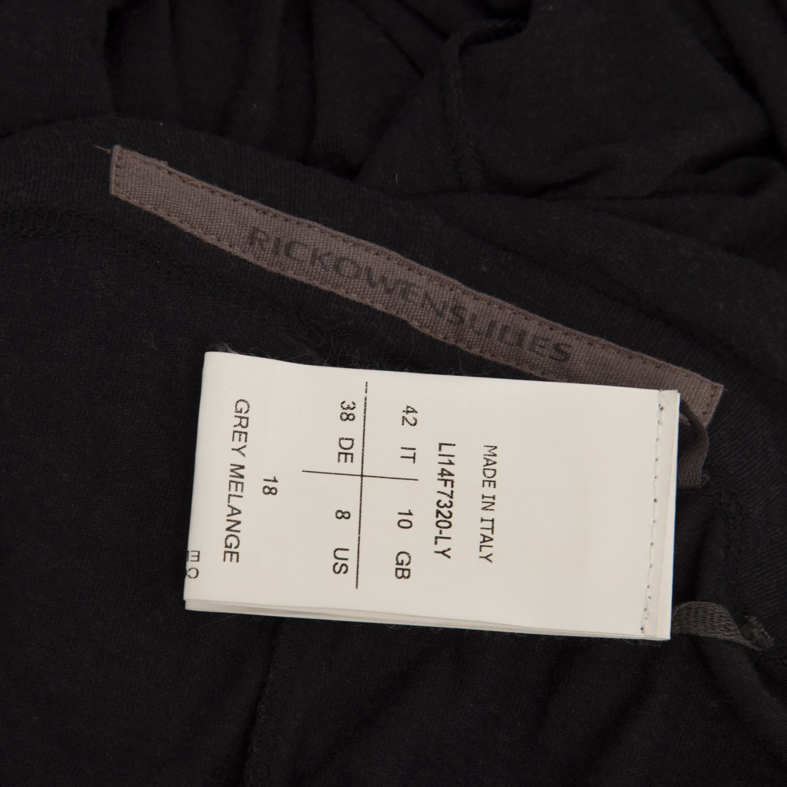 Rick Owens Grey Low Rise Stretchy Leggings Size 28" / US 6 / IT 42 - 4 Thumbnail