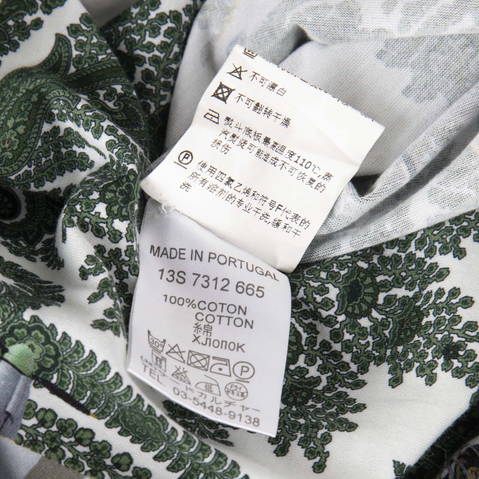Givenchy Green Paisley & Aircraft Print T-Shirt Size M / US 6-8 / IT 42-44 - 5 Thumbnail