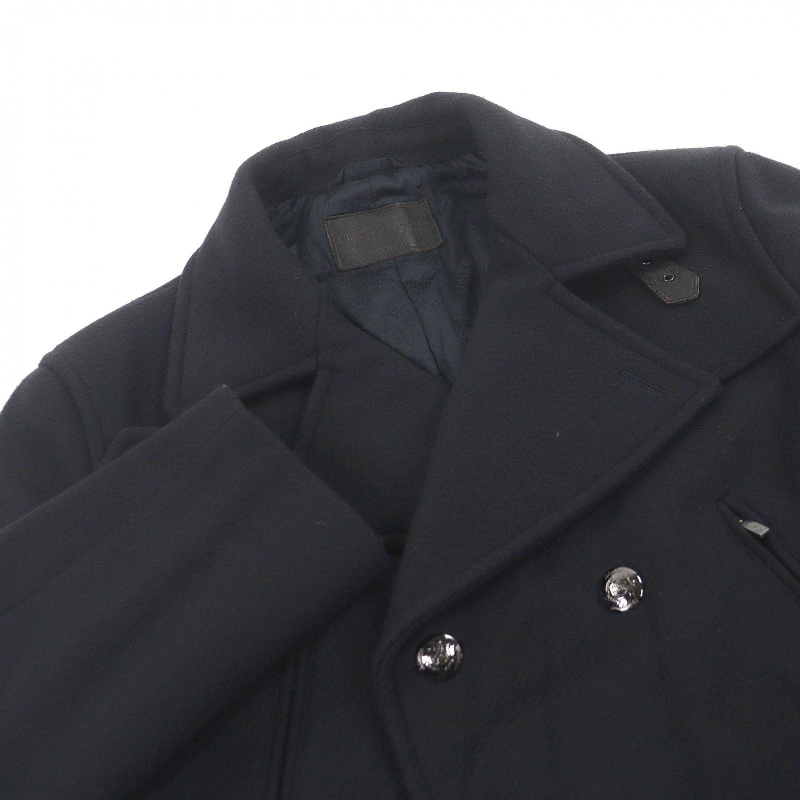 Salvatore Ferragamo Salvatore Ferragamo Salvatore Ferragamo 100% Virgin Wool Pea Coat Textile Outerwear DUTY FREE for USA Size ONE SIZE - 2 Thumbnail