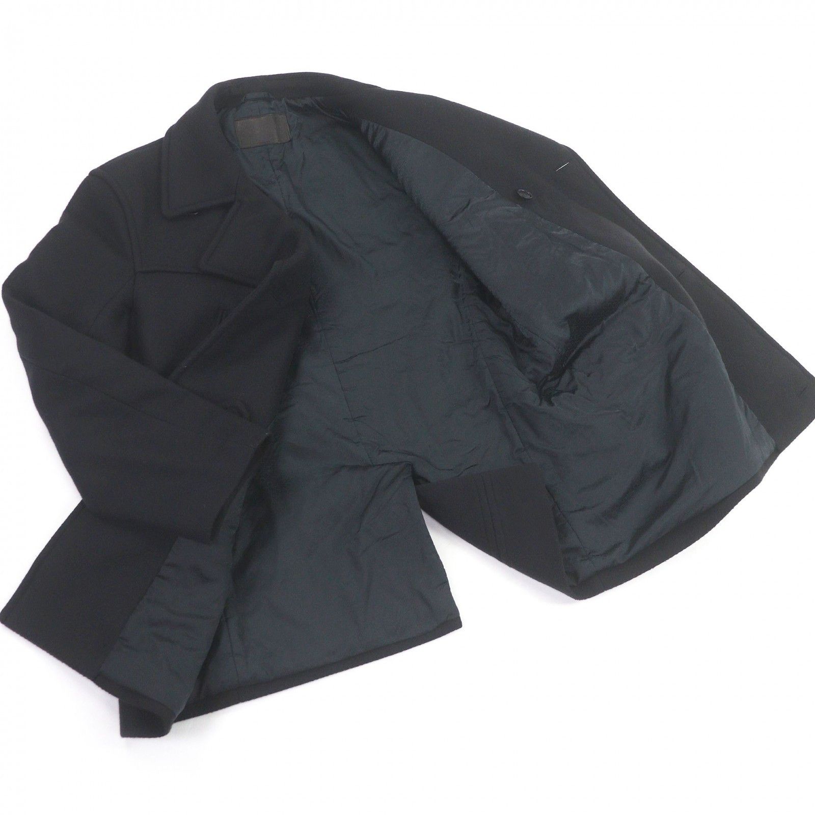 Salvatore Ferragamo Salvatore Ferragamo Salvatore Ferragamo 100% Virgin Wool Pea Coat Textile Outerwear DUTY FREE for USA Size ONE SIZE - 3 Thumbnail