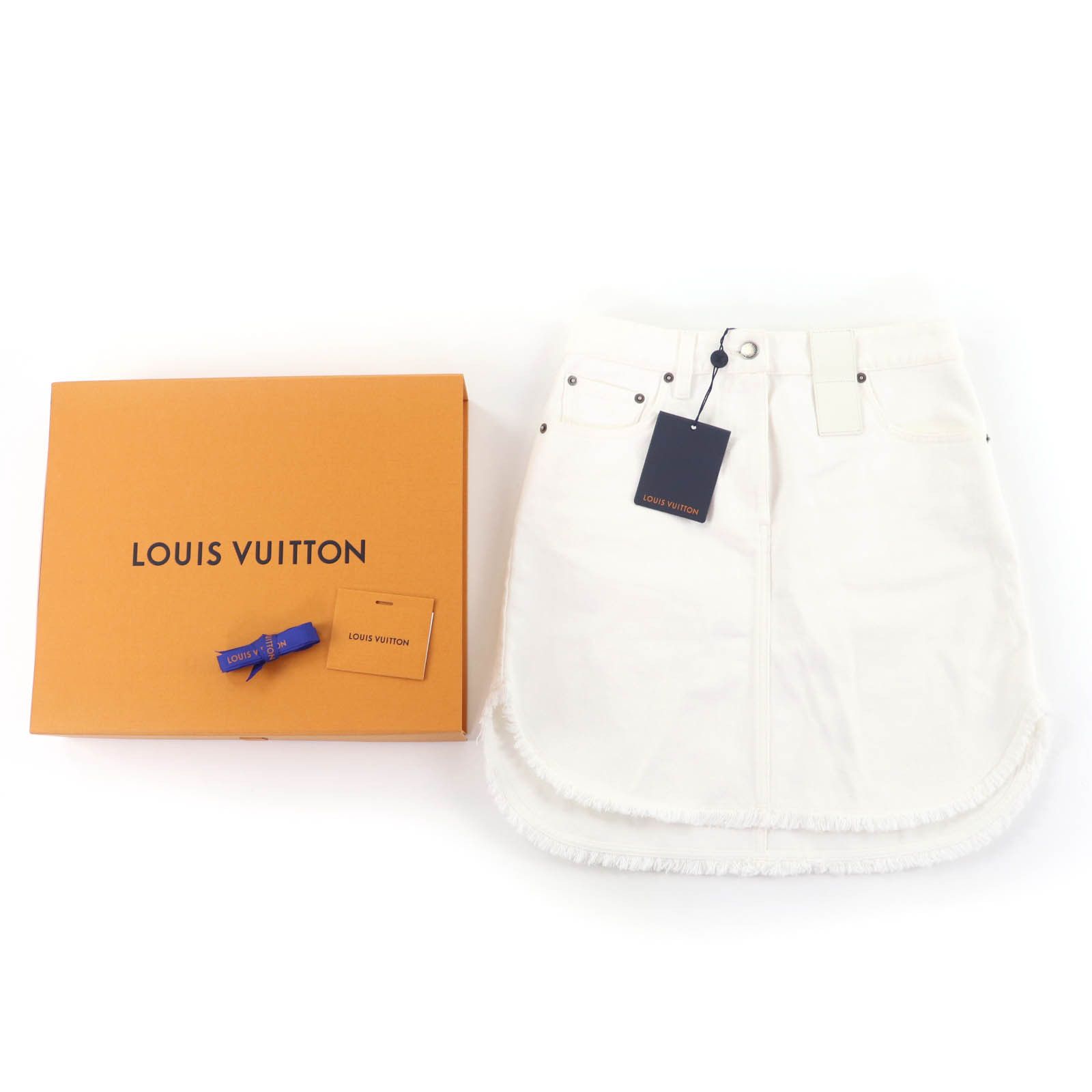 Louis Vuitton Louis Vuitton Louis Vuitton Cotton Denim Skirt Textile Skirts DUTY FREE for USA Size ONE SIZE - 2 Thumbnail