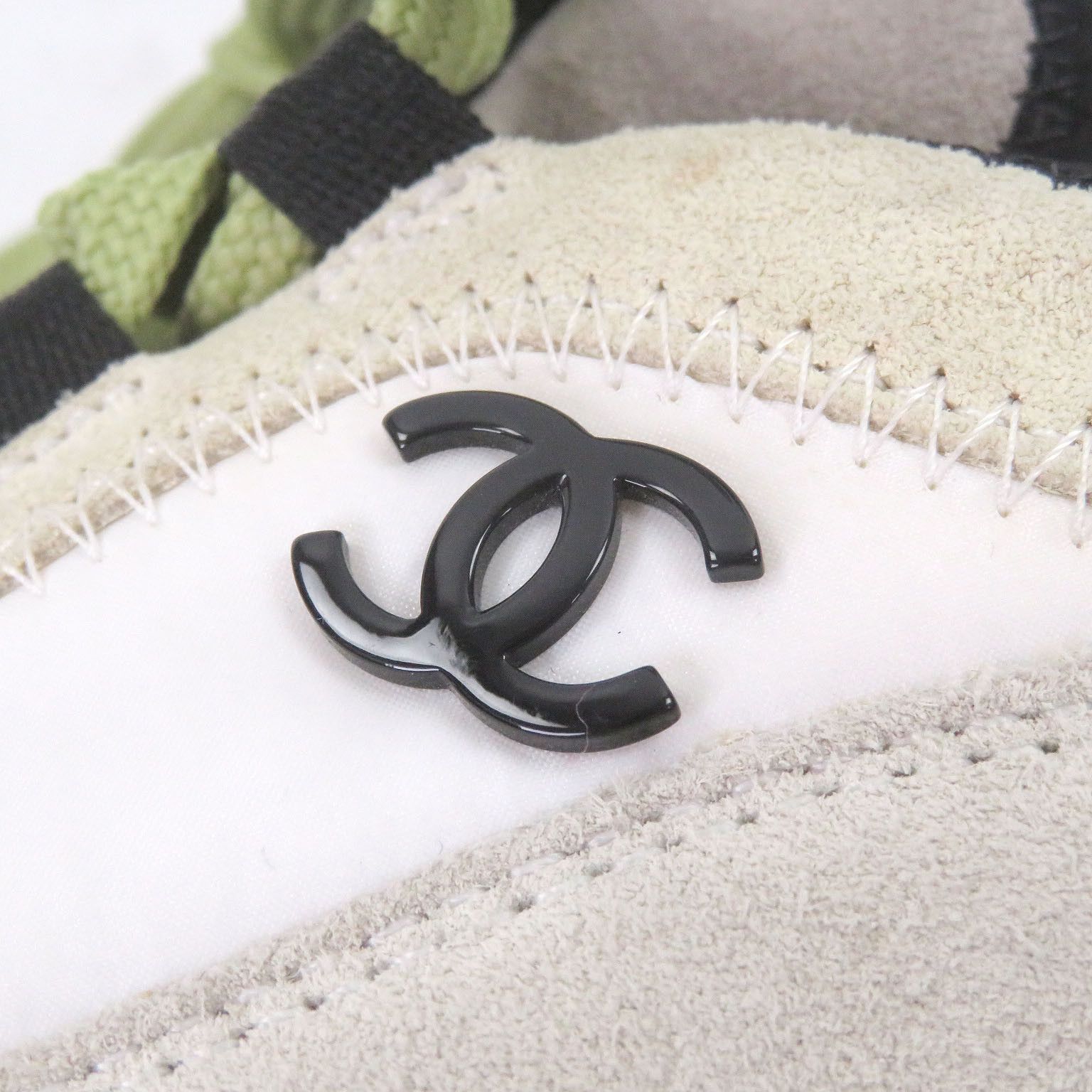 Chanel Chanel CHANEL COCO Mark Suede Sneakers Leather Shoes G35617 DUTY FREE for USA Size ONE SIZE - 7 Thumbnail