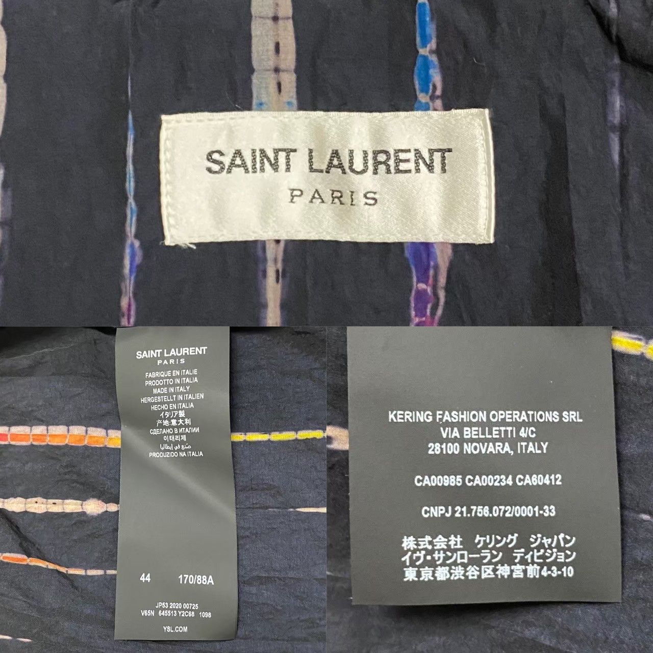 Yves Saint Laurent Yves Saint Laurent Saint Laurent Paris Nylon Stripe Jacket Textile Outerwear DUTY FREE for USA Size ONE SIZE - 7 Thumbnail