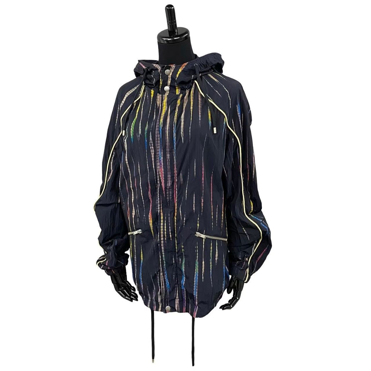 Yves Saint Laurent Yves Saint Laurent Saint Laurent Paris Nylon Stripe Jacket Textile Outerwear DUTY FREE for USA Size ONE SIZE - 2 Thumbnail