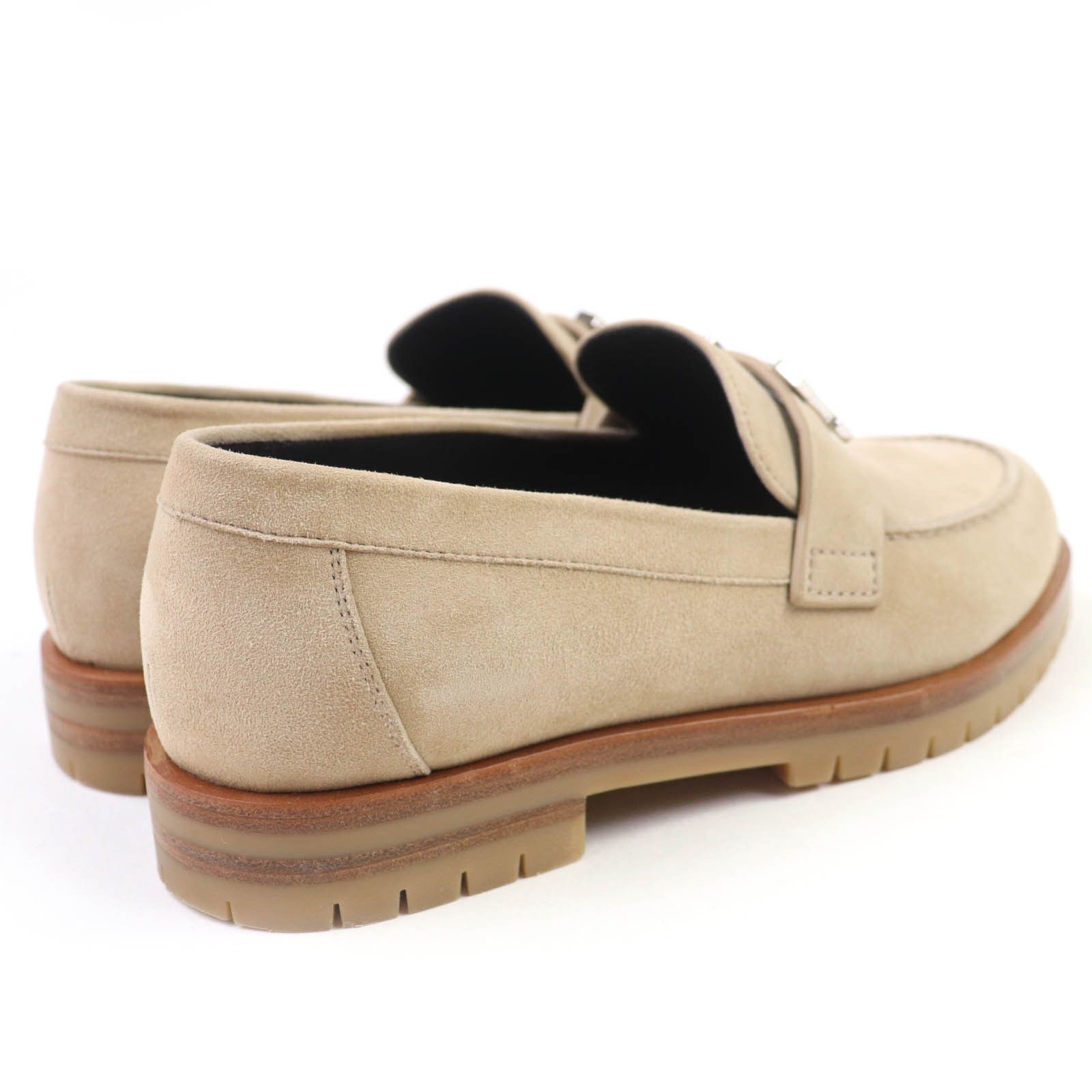 Hermes Hermes Hermès Faubourg H logo Metal Suede Loafers Leather Shoes DUTY FREE for USA Size ONE SIZE - 3 Thumbnail