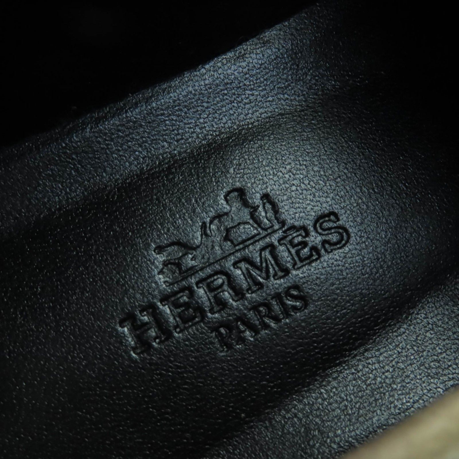 Hermes Hermes Hermès Faubourg H logo Metal Suede Loafers Leather Shoes DUTY FREE for USA Size ONE SIZE - 10 Thumbnail