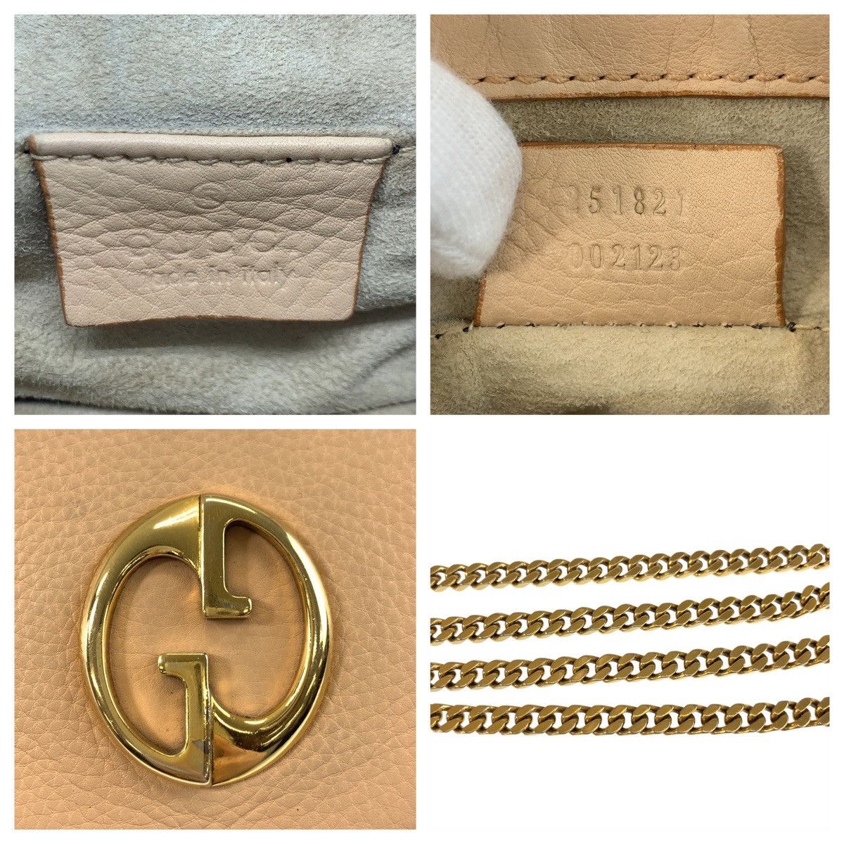 Gucci Gucci Gucci Double G Leather Chain Shoulder Bag Leather Shoulder Bag 251821 DUTY FREE for USA Size ONE SIZE - 5 Thumbnail