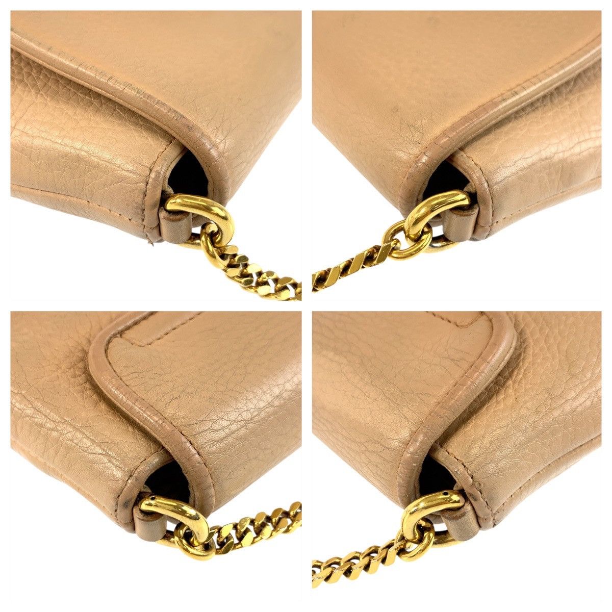 Gucci Gucci Gucci Double G Leather Chain Shoulder Bag Leather Shoulder Bag 251821 DUTY FREE for USA Size ONE SIZE - 4 Thumbnail