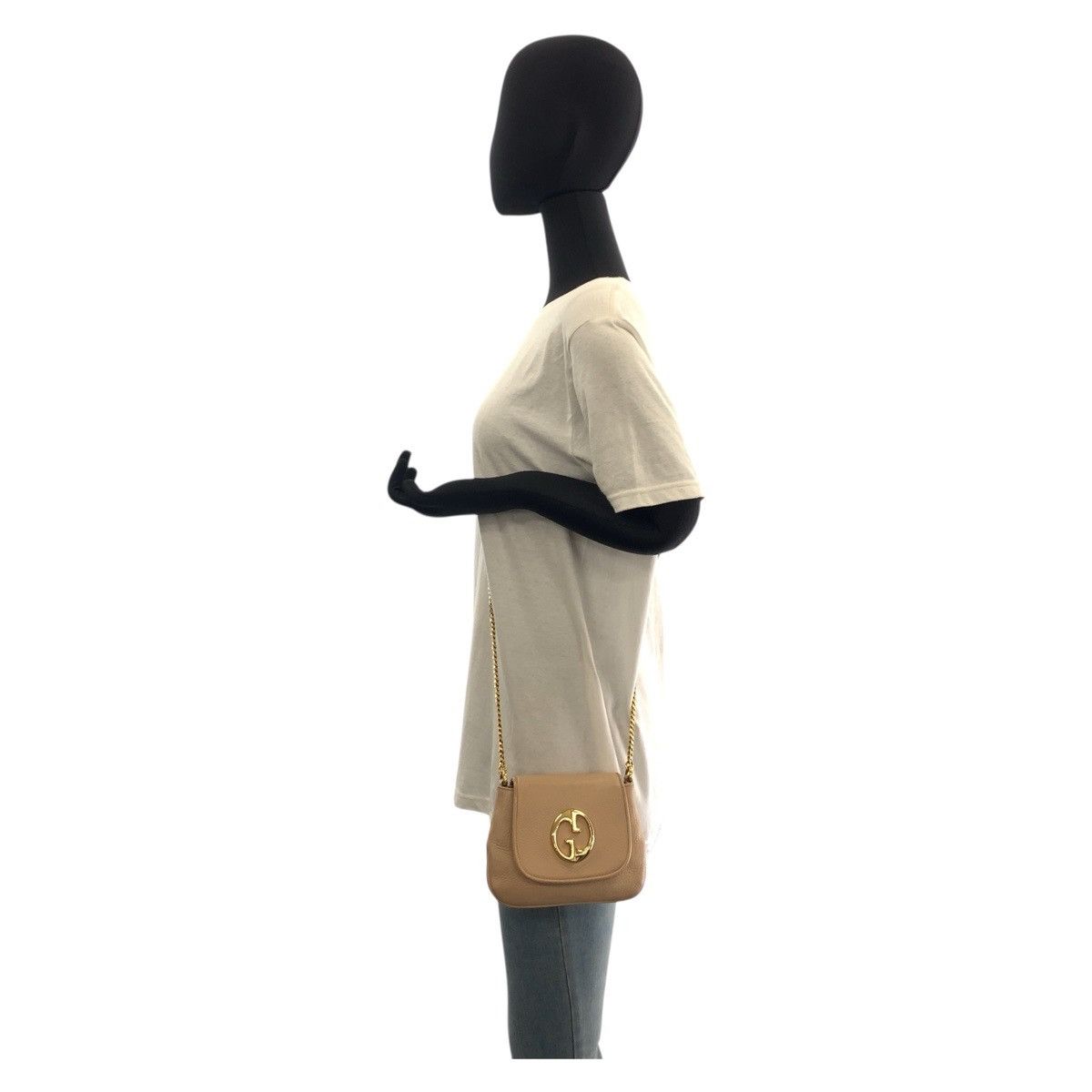 Gucci Gucci Gucci Double G Leather Chain Shoulder Bag Leather Shoulder Bag 251821 DUTY FREE for USA Size ONE SIZE - 7 Thumbnail
