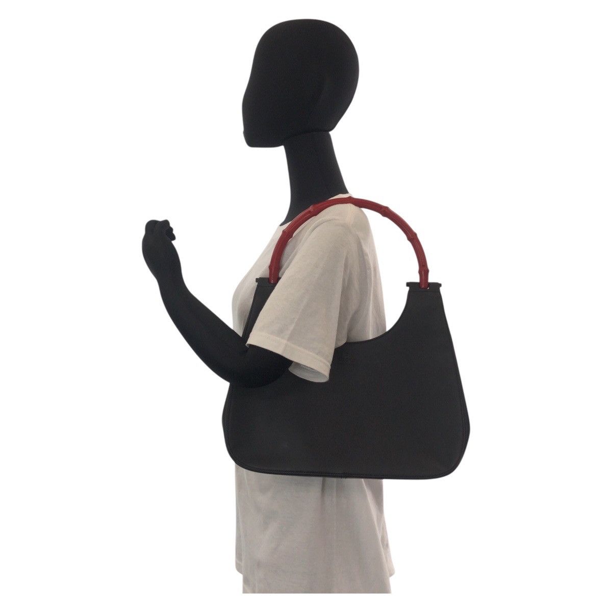 Gucci Gucci Gucci Bamboo Leather Shoulder Bag Leather Shoulder Bag 0013739 DUTY FREE for USA Size ONE SIZE - 6 Thumbnail