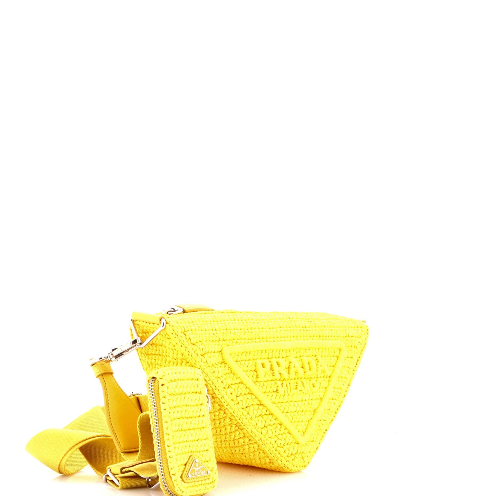 Prada Triangle Logo Zip Crossbody Bag Size ONE SIZE - 2 Thumbnail