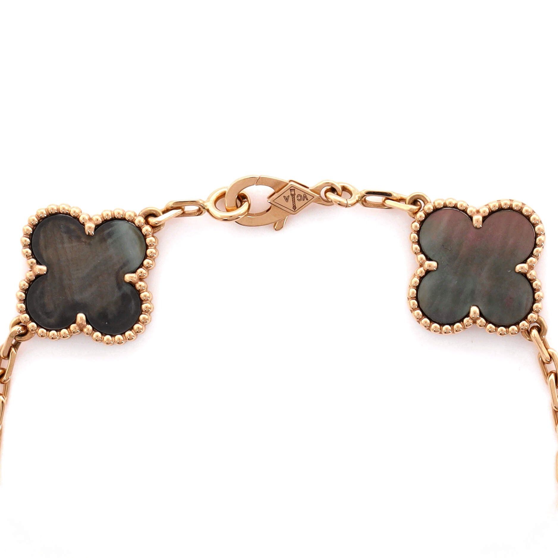 Van Cleef & Arpels Vintage Alhambra 5 Motifs Bracelet Size ONE SIZE - 3 Thumbnail