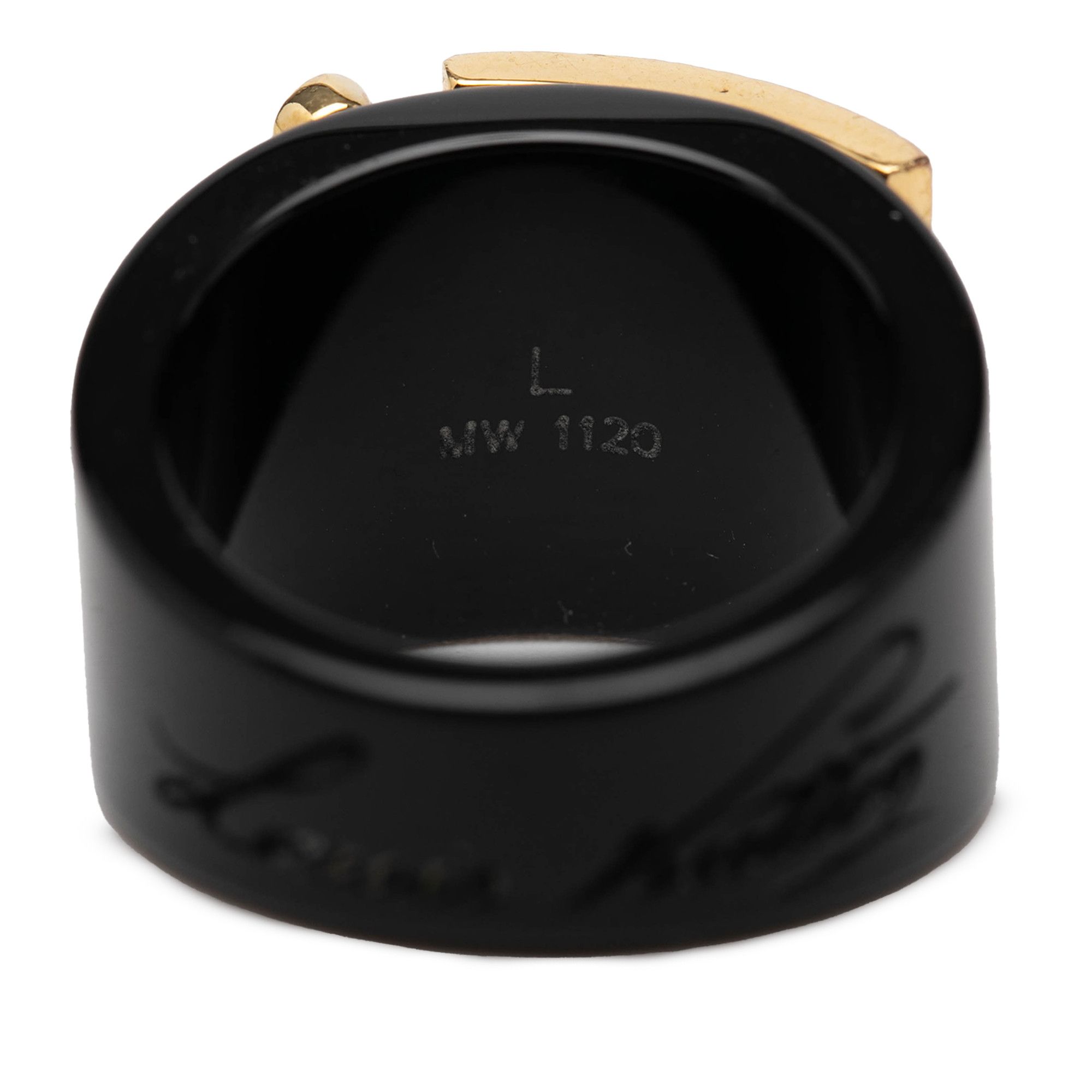 Louis Vuitton Louis Vuitton Resin Lock Me Ring L Size ONE SIZE - 4 Thumbnail