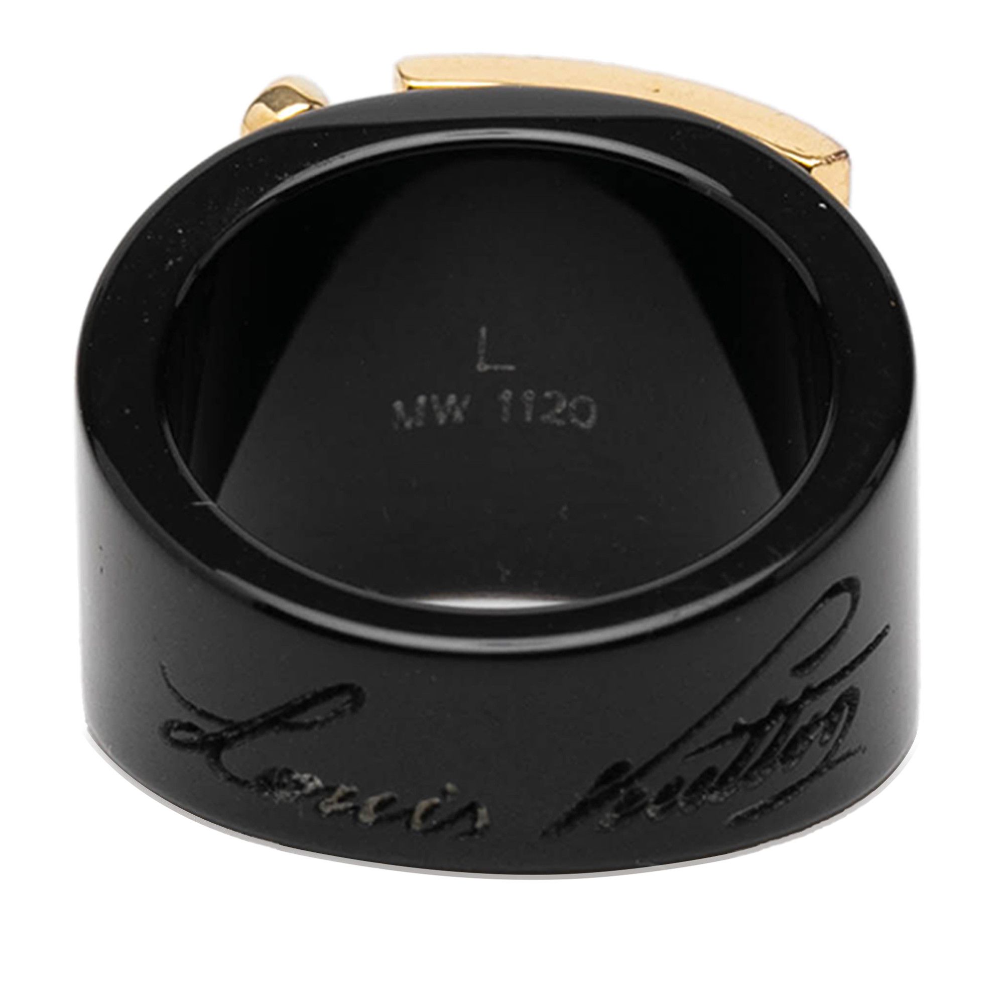 Louis Vuitton Louis Vuitton Resin Lock Me Ring L Size ONE SIZE - 3 Thumbnail