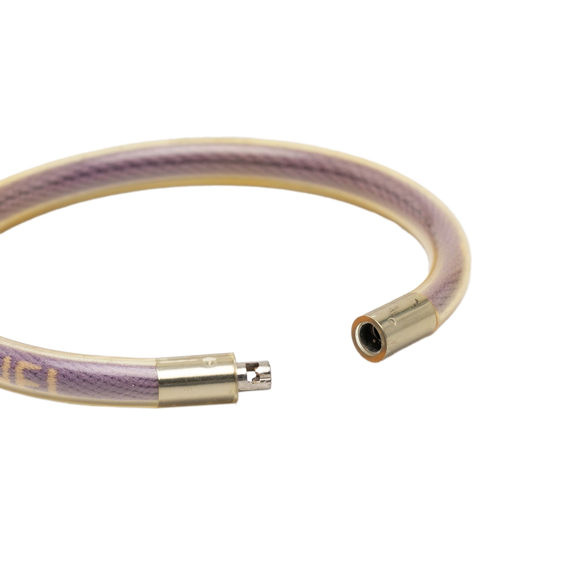 Chanel Chanel Vinyl Plated Sport Line Logo Tube Bracelet Size ONE SIZE - 4 Thumbnail