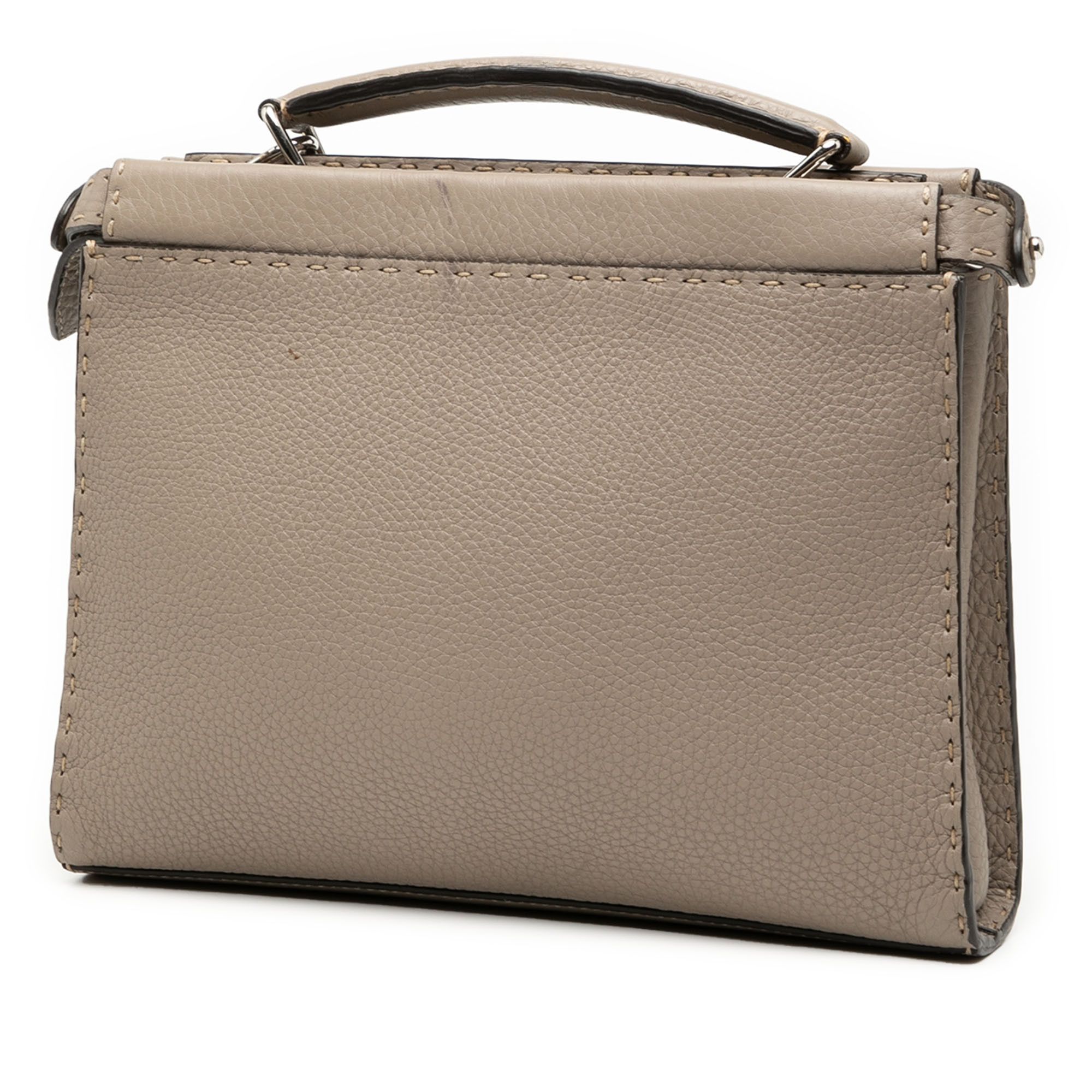 Fendi Fendi Sue Tilley Mini Calfskin Romano Selleria Banana Peekaboo Iconic Fit Satchel Size ONE SIZE - 2 Thumbnail