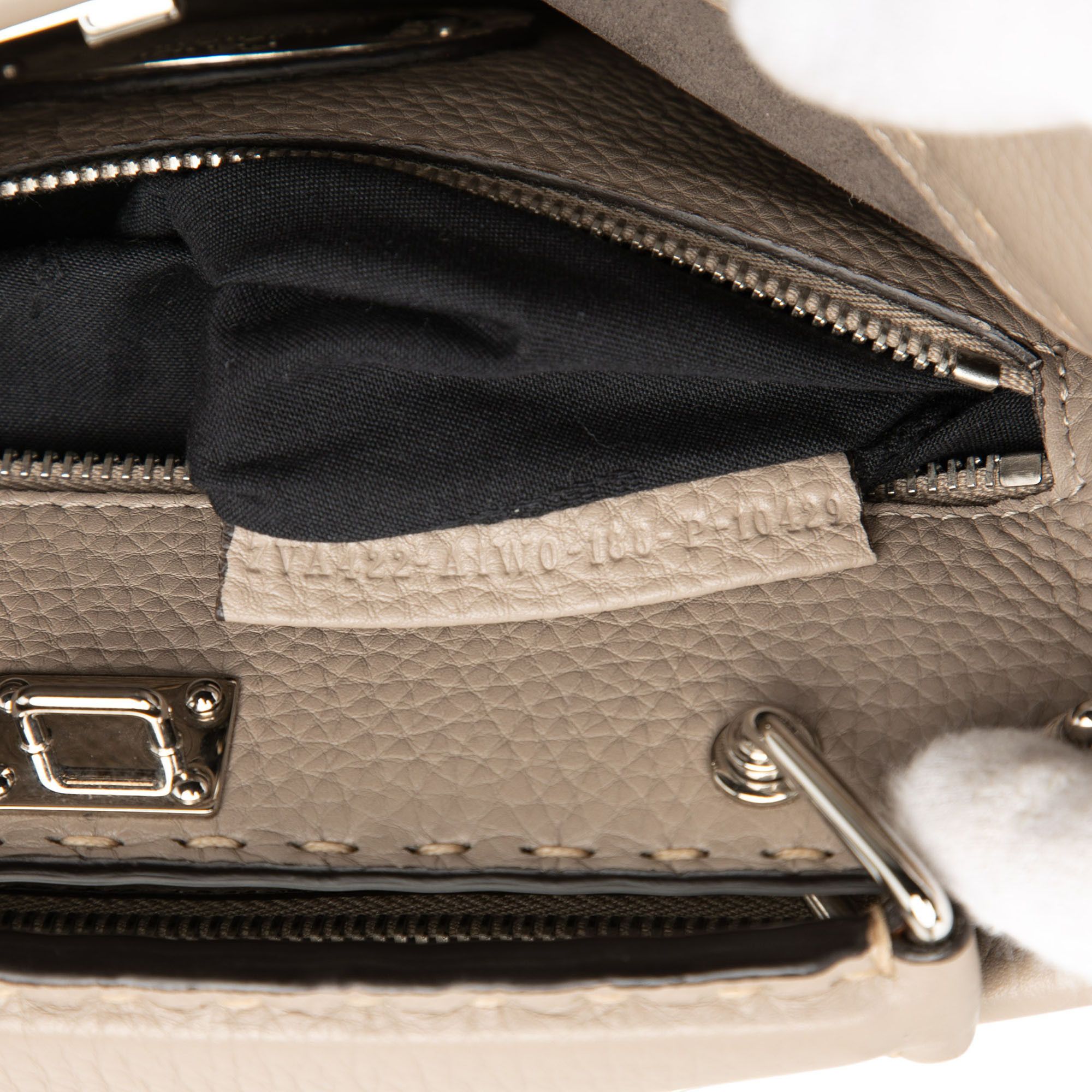 Fendi Fendi Sue Tilley Mini Calfskin Romano Selleria Banana Peekaboo Iconic Fit Satchel Size ONE SIZE - 6 Thumbnail