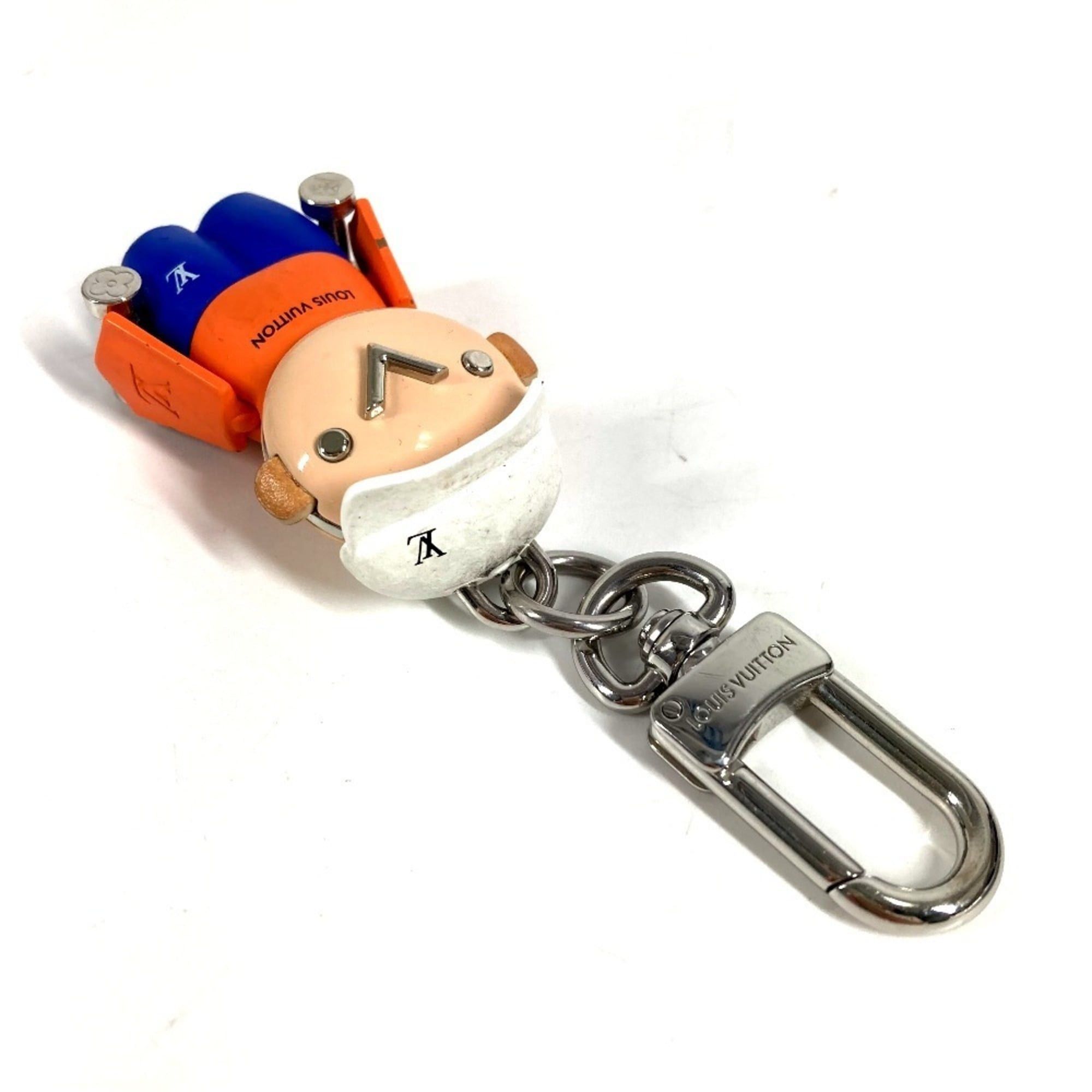 Louis Vuitton LOUIS VUITTON M01197 Gaston Gym Bag Charm, Metal Keychain, White, for Men and Women Size ONE SIZE - 5 Thumbnail