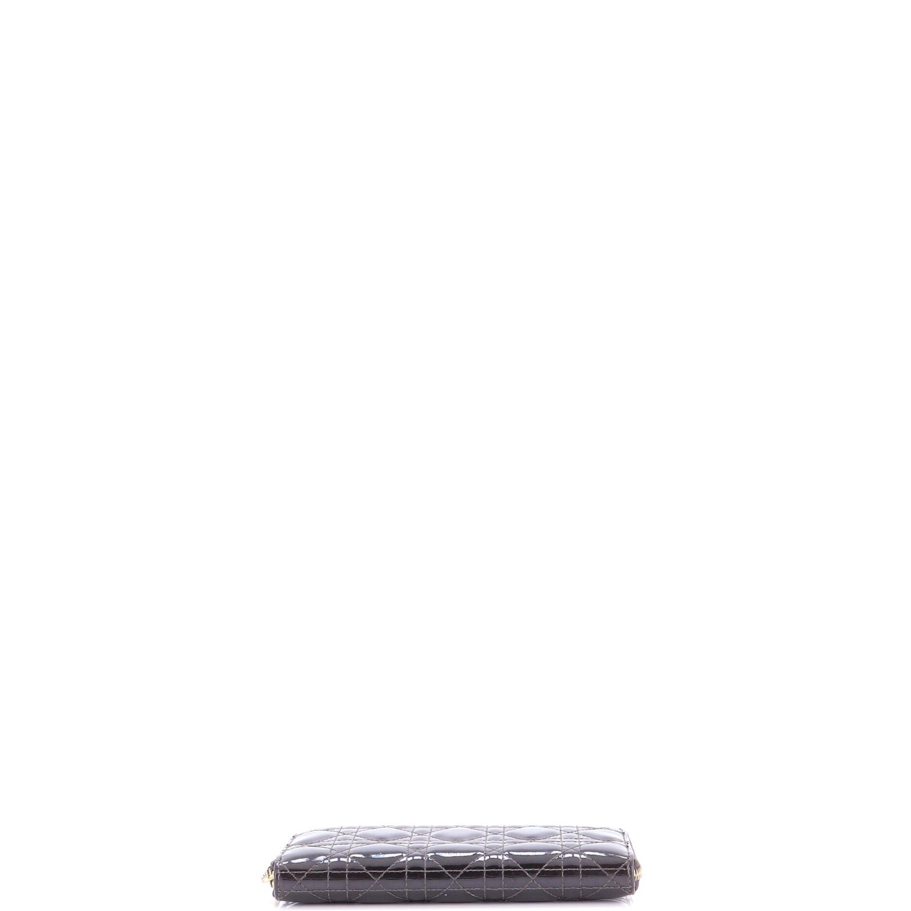 Dior Lady Dior Zip Around Wallet Size ONE SIZE - 4 Thumbnail