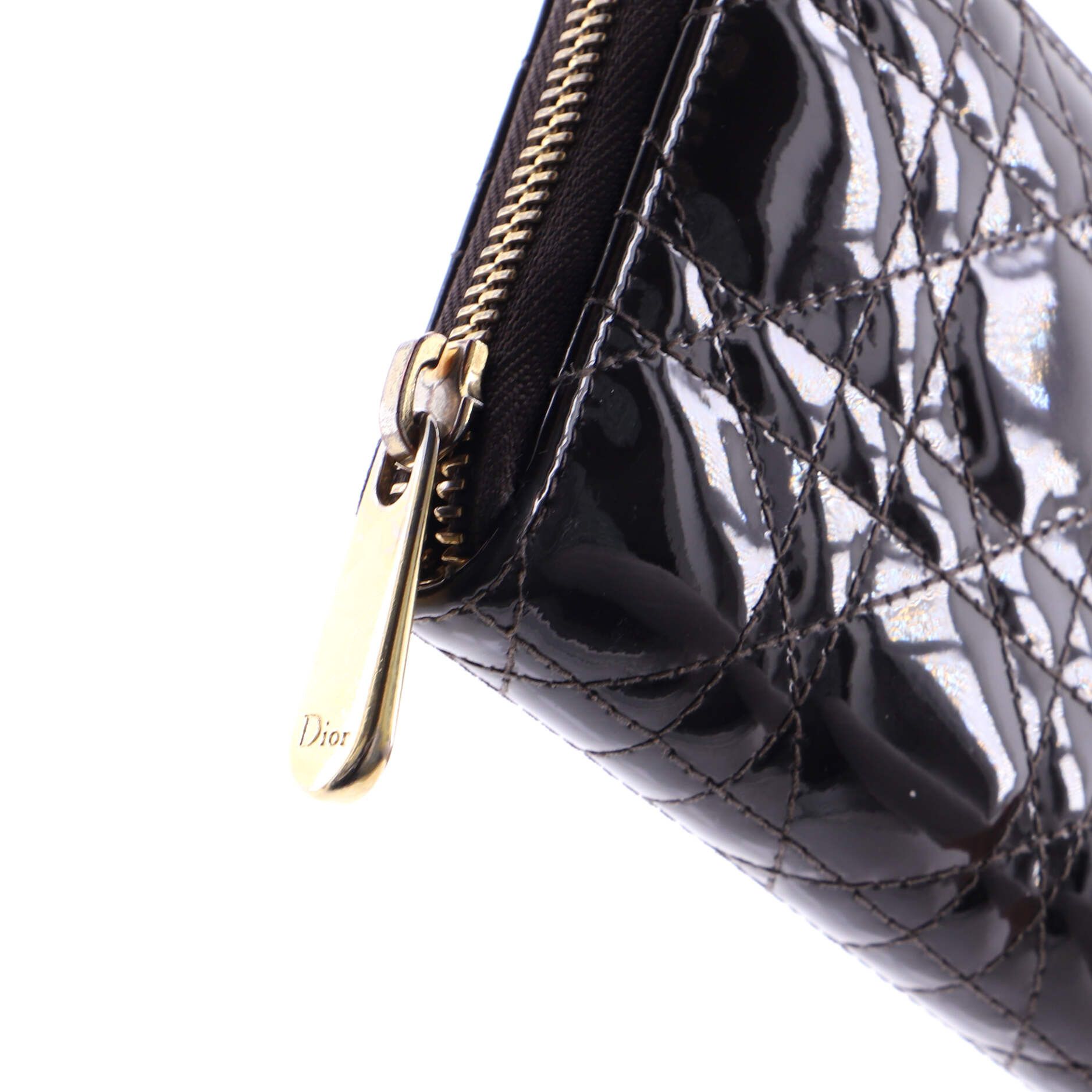 Dior Lady Dior Zip Around Wallet Size ONE SIZE - 6 Thumbnail