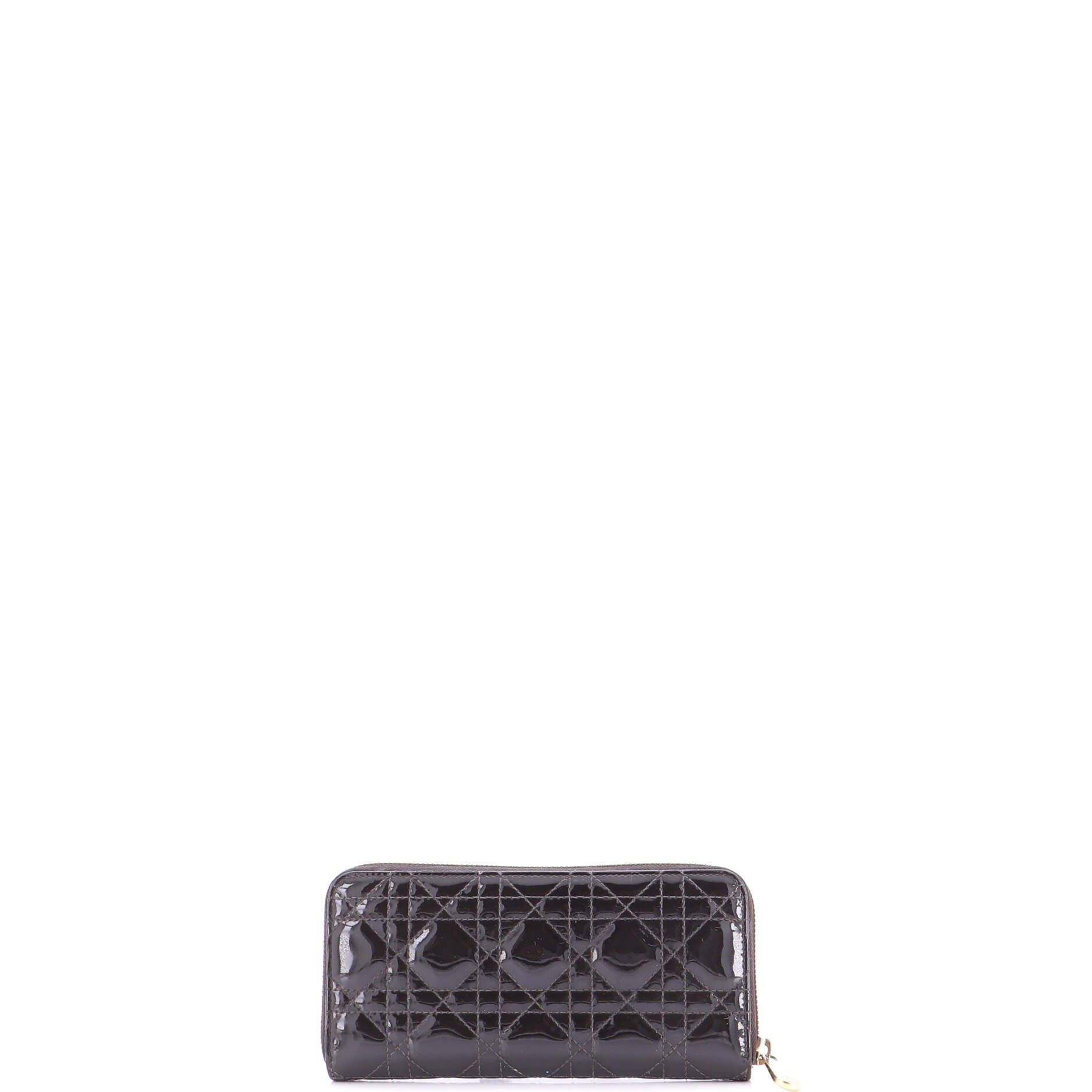 Dior Lady Dior Zip Around Wallet Size ONE SIZE - 3 Thumbnail