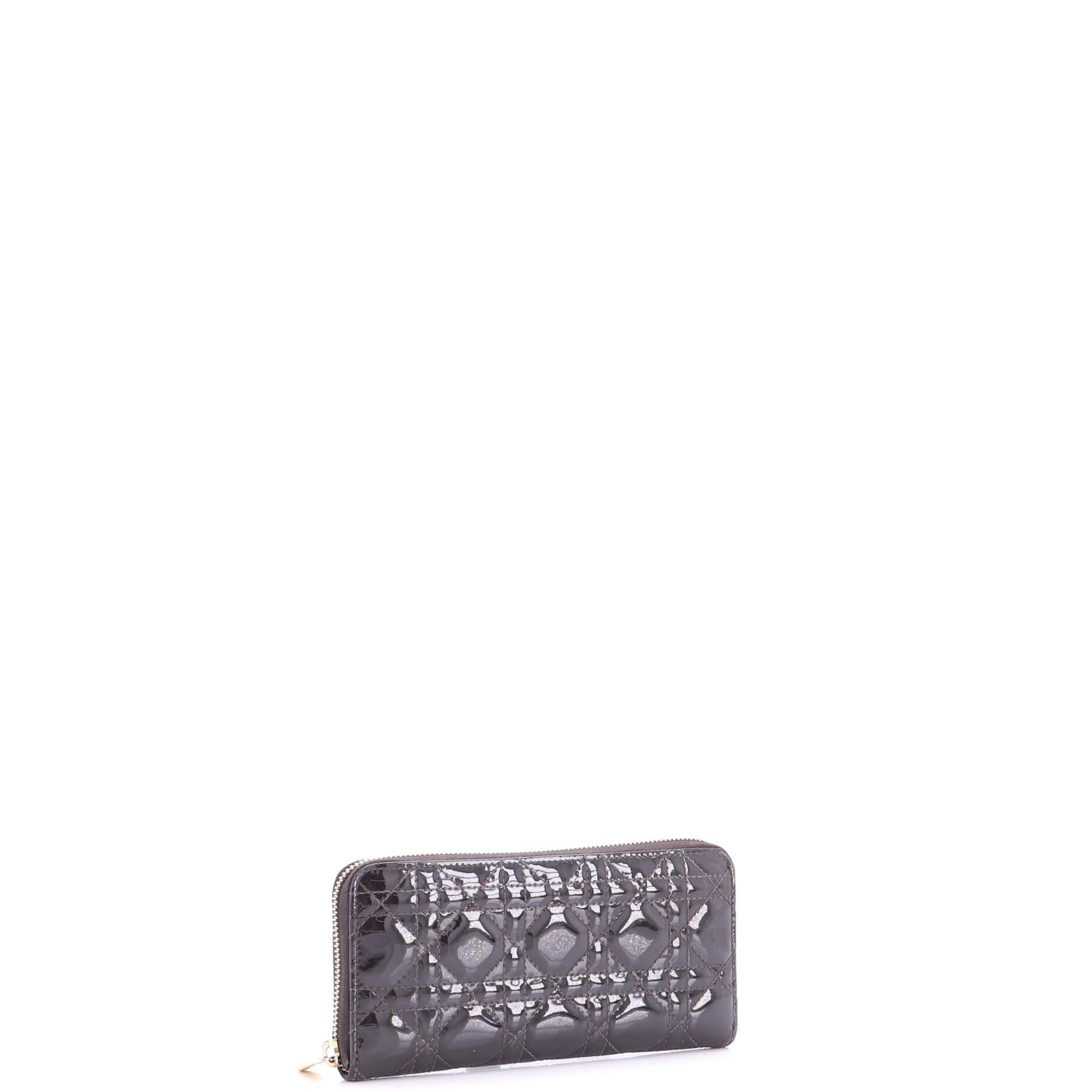 Dior Lady Dior Zip Around Wallet Size ONE SIZE - 2 Thumbnail