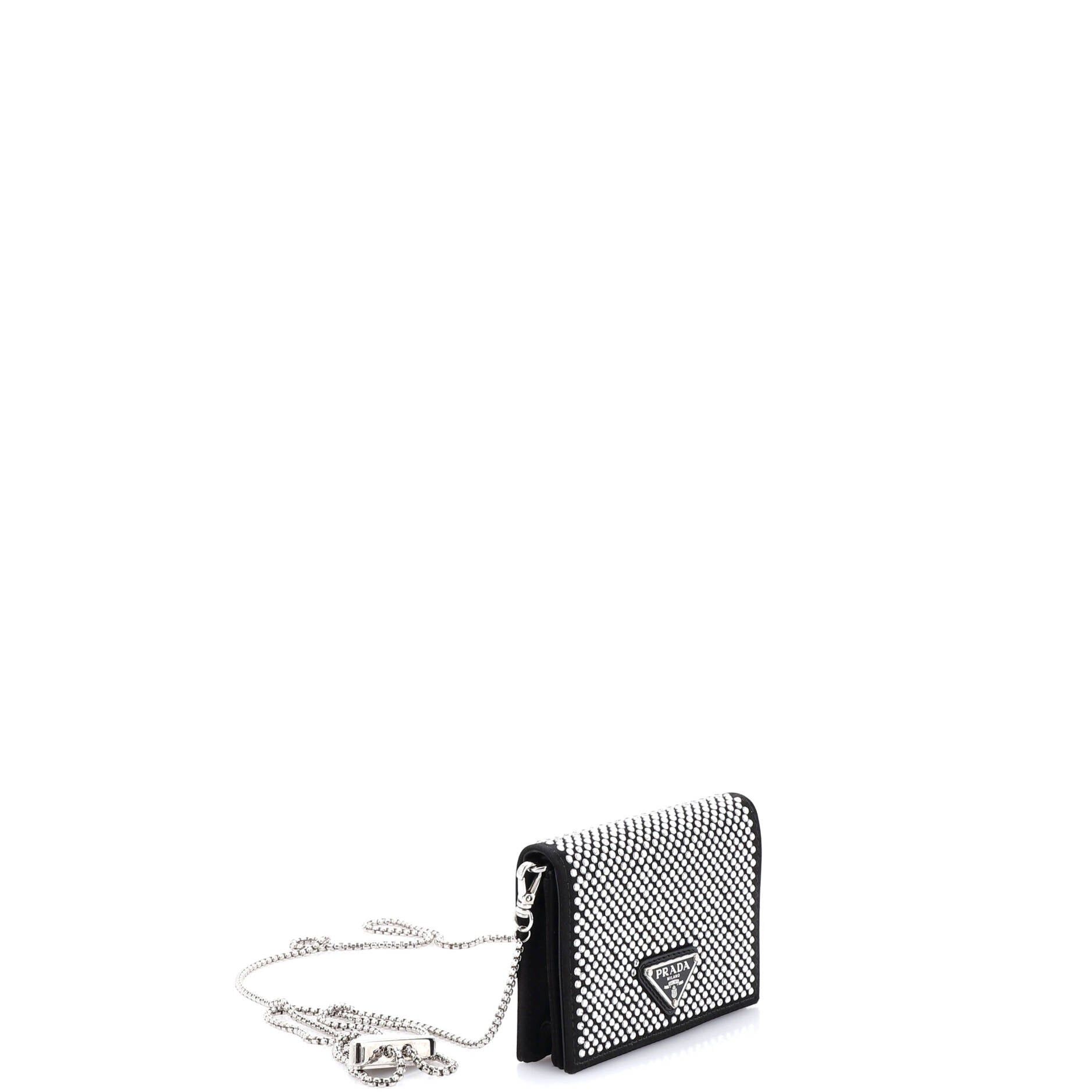 Prada Flap Card Holder with Chain Size ONE SIZE - 2 Thumbnail