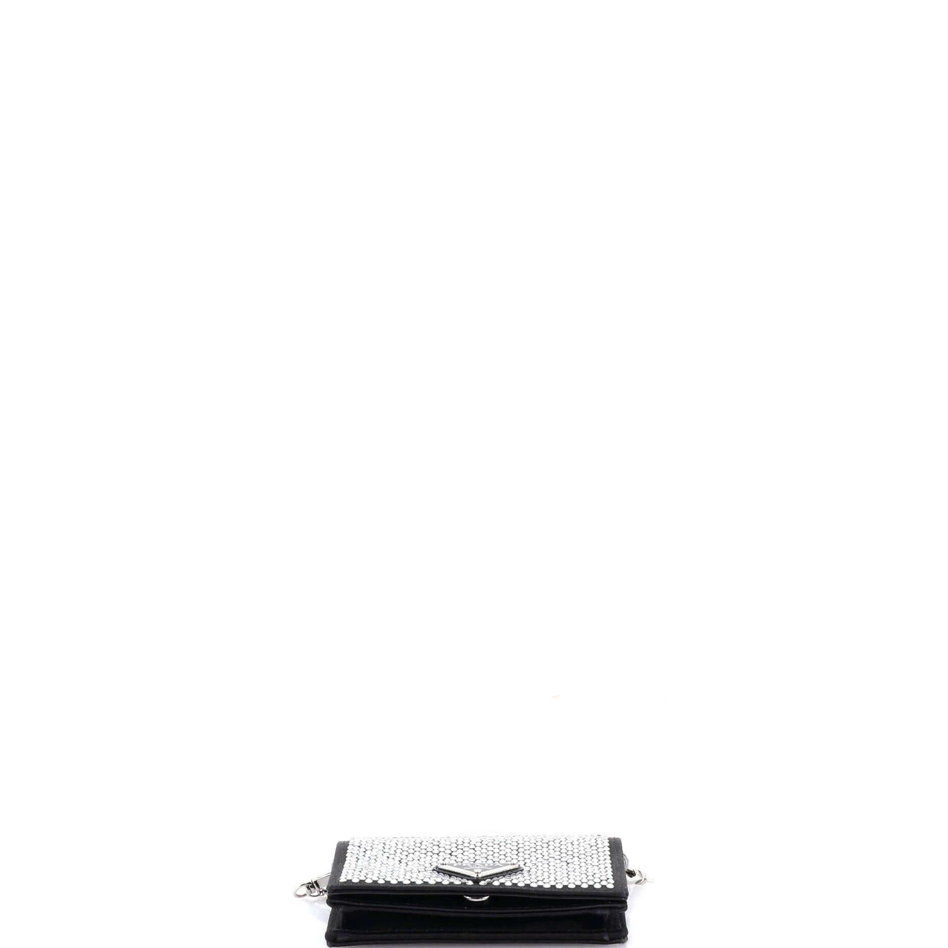Prada Flap Card Holder with Chain Size ONE SIZE - 4 Thumbnail