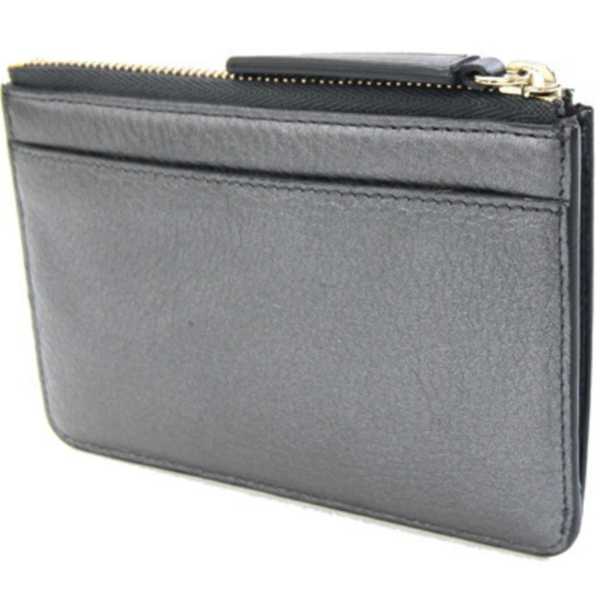 Bvlgari BVLGARI Sotirio coin case in silver-gray leather. Compact wallet with compartment for men and women. Size ONE SIZE - 2 Thumbnail