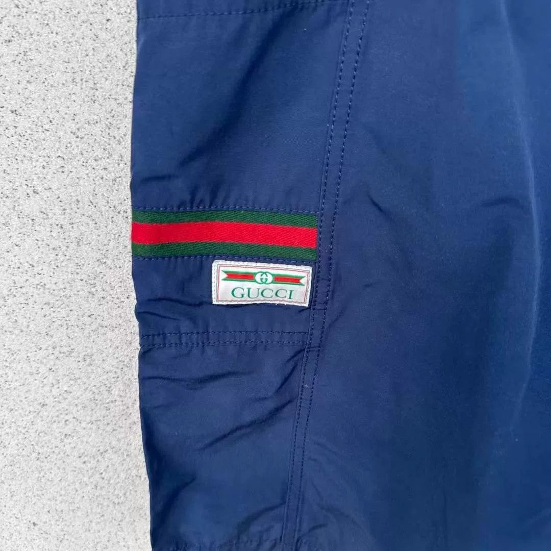 Gucci Gucci Red Green Stripe Small Logo Shorts Size US 32 / EU 48 - 3 Thumbnail