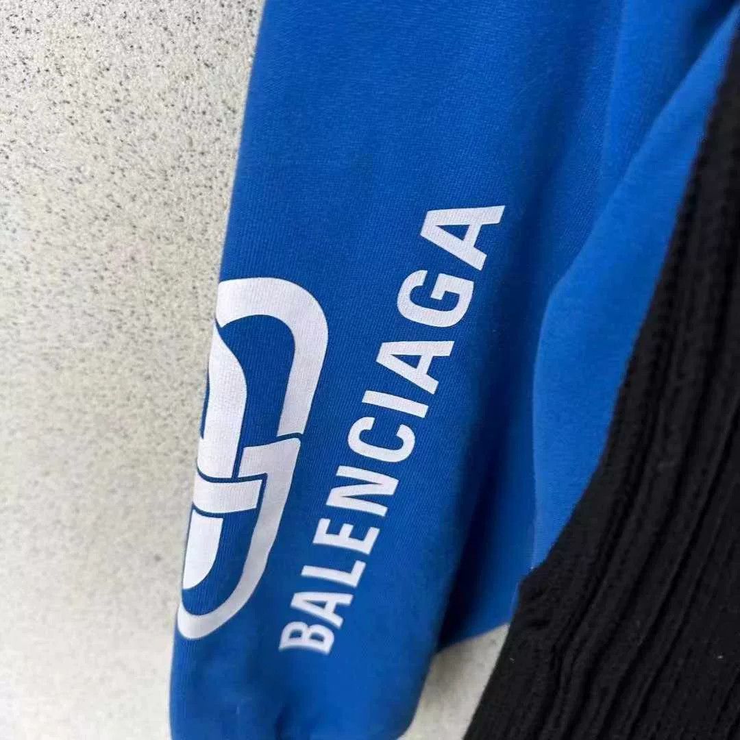 Balenciaga Balenciaga Spliced Sweater Coat Size US M / EU 48-50 / 2 - 2 Thumbnail