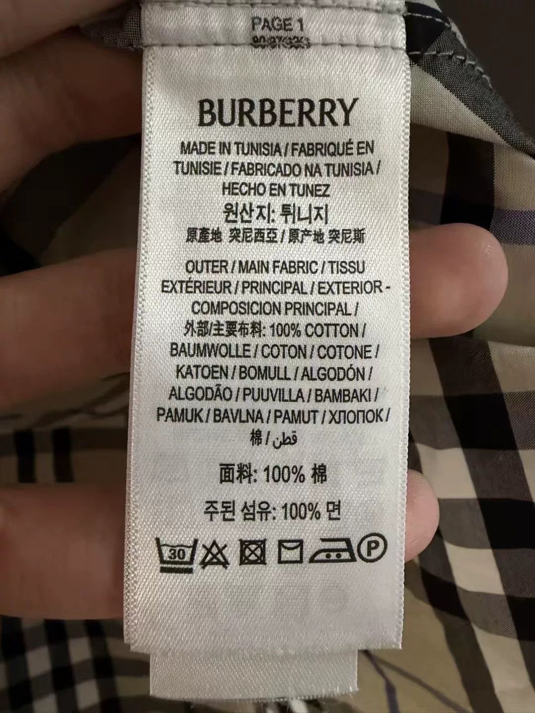 Burberry Burberry Check Long-Sleeve Shirt M Size US M / EU 48-50 / 2 - 4 Thumbnail