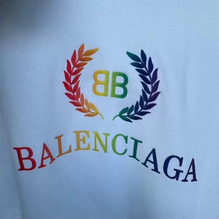 Balenciaga Balenciaga Rainbow Wheat Ear Hoodie Size US M / EU 48-50 / 2 - 2 Thumbnail