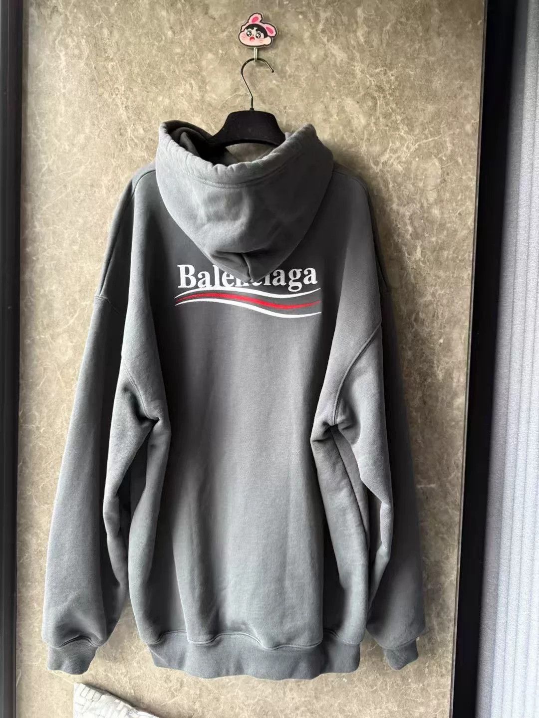 Balenciaga Balenciaga Gray Embroidered Cola Sweatshirt S Size US S / EU 44-46 / 1 - 2 Thumbnail