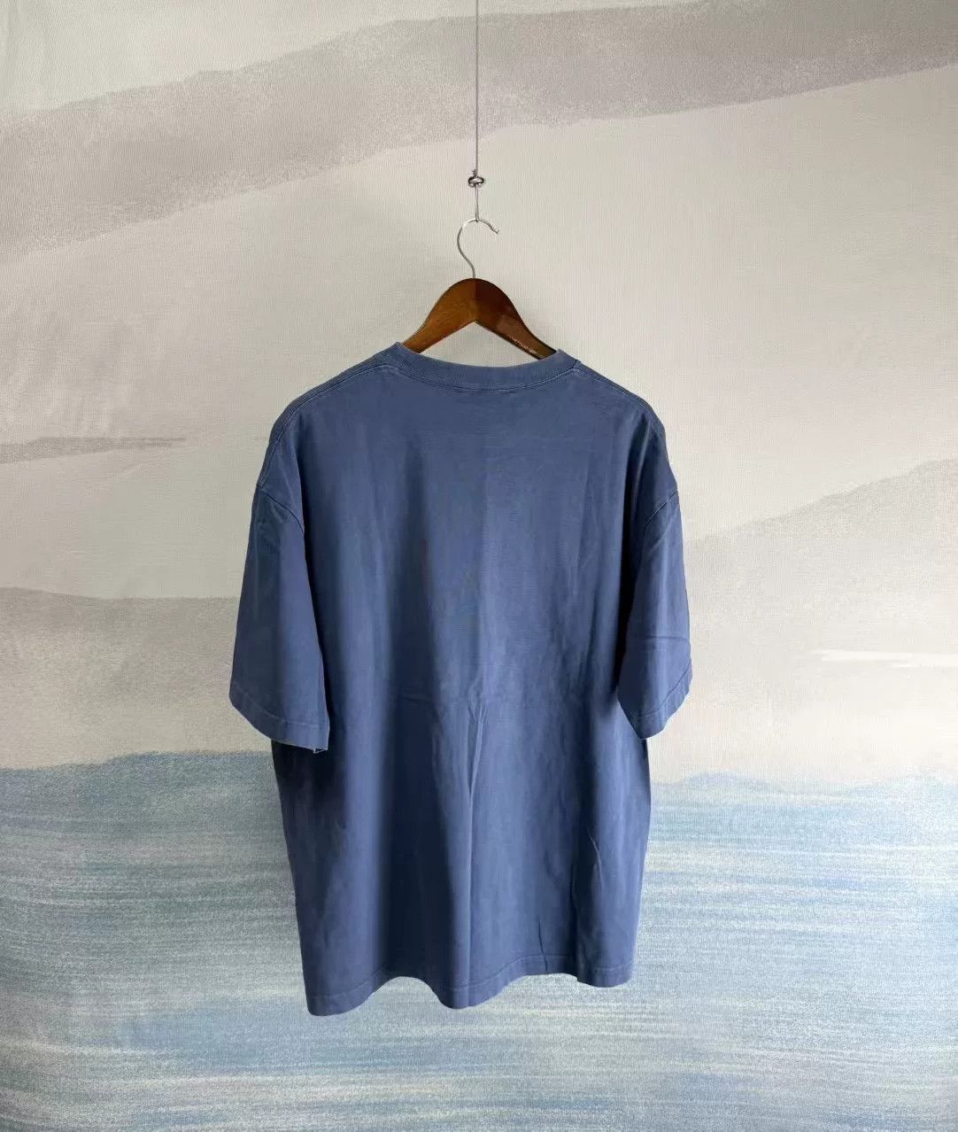 Balenciaga Balenciaga Blue Double B Embroidery Short Sleeve Size US M / EU 48-50 / 2 - 3 Thumbnail