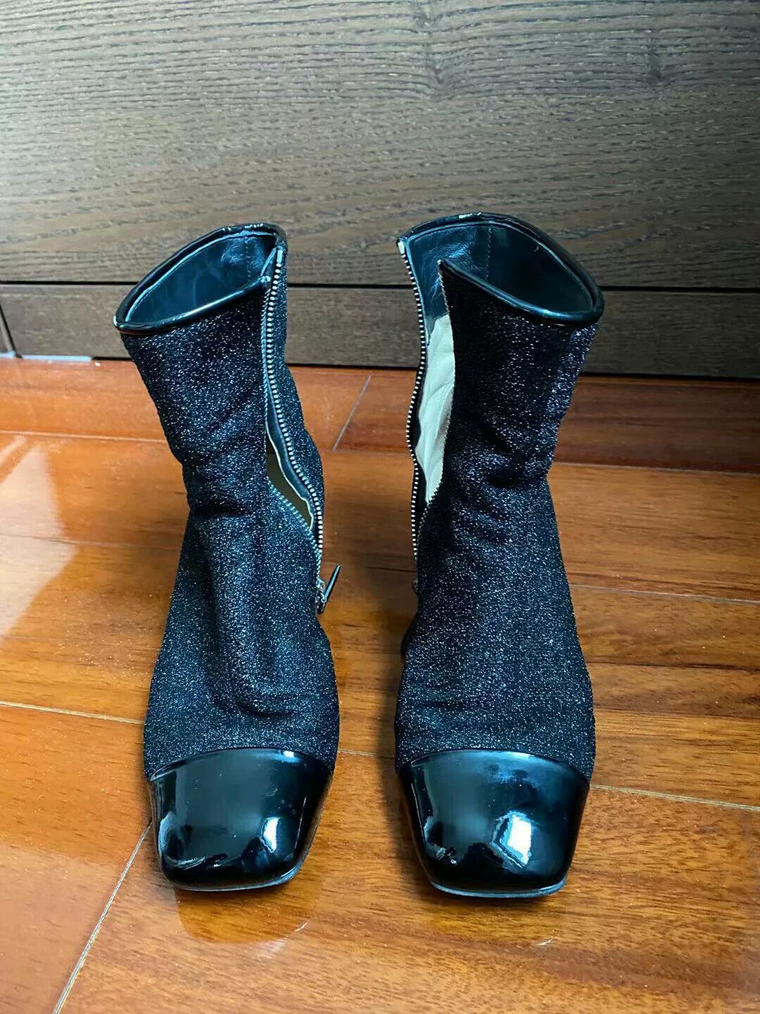 Chanel CHANEL Sequin Ankle Boots Size US 5 / IT 35 - 2 Thumbnail